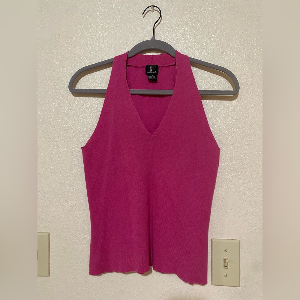 INC International Concepts Women's Fuchsia Pink Tank Top